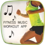 fitness music workout app android application logo